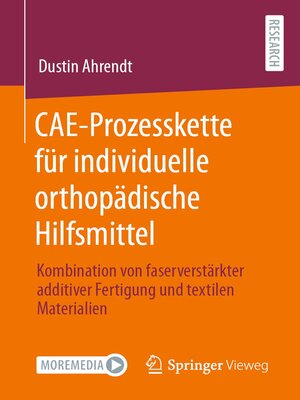 cover image of CAE-Prozesskette für individuelle orthopädische Hilfsmittel